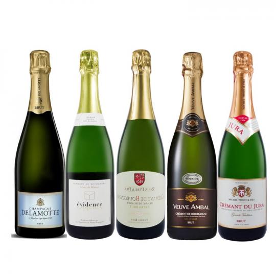 シャンパーニュ&スパークリングワイン5本セット