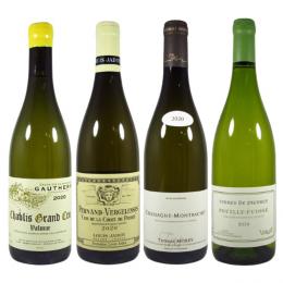 【数量限定】特級ワインを含むブルゴーニュ村別白ワイン4本セット