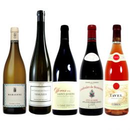 【数量限定】手軽に楽しむローヌ白赤ロゼ5本セット